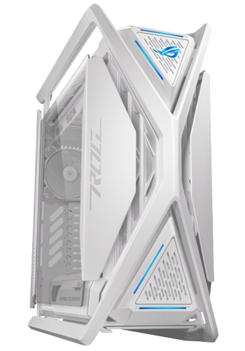 ASUS ROG Hyperion GR701 Up to 420mm Dual Radiator, ARGB Fan Hub, Full Tower White CASE