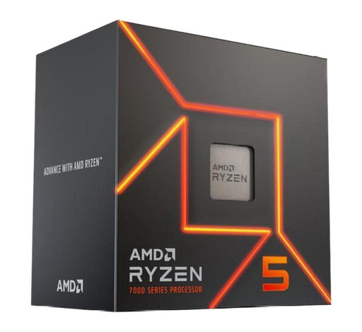 AMD Processor Ryzen 5 7600 - Ryzen 5 6-Core Socket AM5 65W AMD Radeon Graphics Processor - 100-100001015MPK (TRAY)