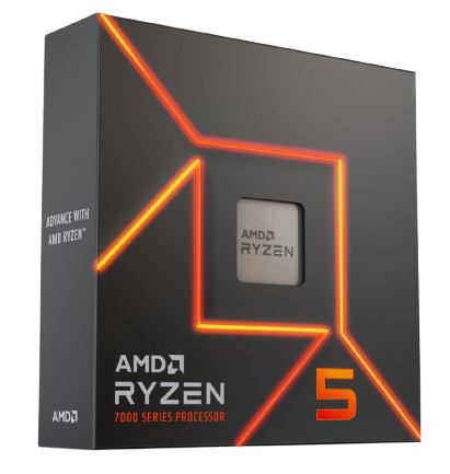 AMD Processor Ryzen 5 7600X - 6-Core 4.7 GHz - Socket AM5 - 105W Desktop Processor (TRAY)