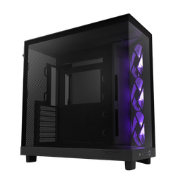 NZXT H6 Flow Compact Dual-chamber ATX Case, Thermalright Black Edition 