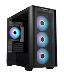 ASUS A21 PLUS, four pre-installed ARGB fans microATX Black case