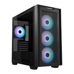 ASUS A21 PLUS, four pre-installed ARGB fans microATX Black Gaming case