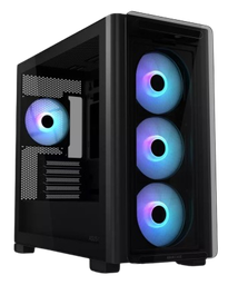 ASUS A23 PLUS, pre-installed ARGB fans, micro-ATX Black Case 