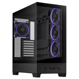 Asus A31 PLUS, ARGB Built-in Fans, Black Mid Tower ATX PC Case